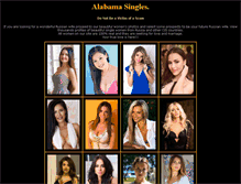 Tablet Screenshot of alabama-singles.com
